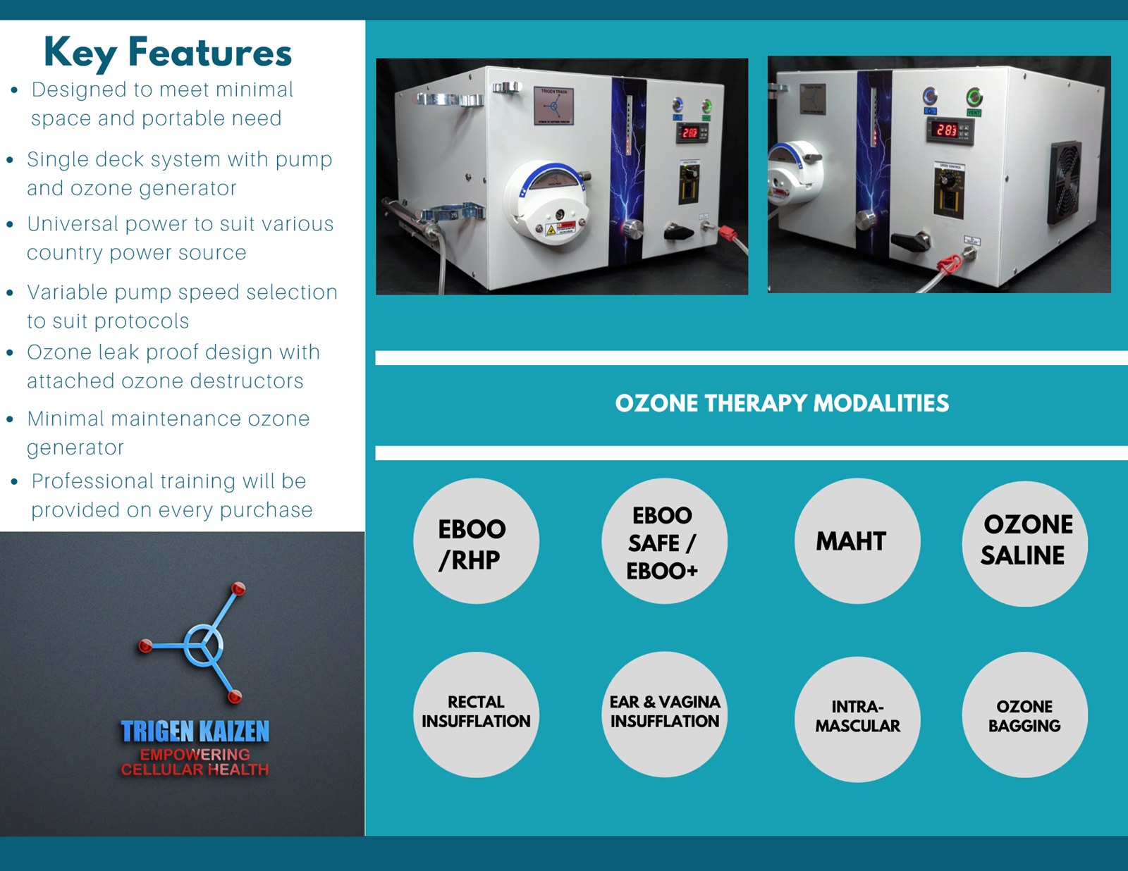 EBOO Brochure 2025 — Trigen Kaizen EBOO / ozone therapy overview