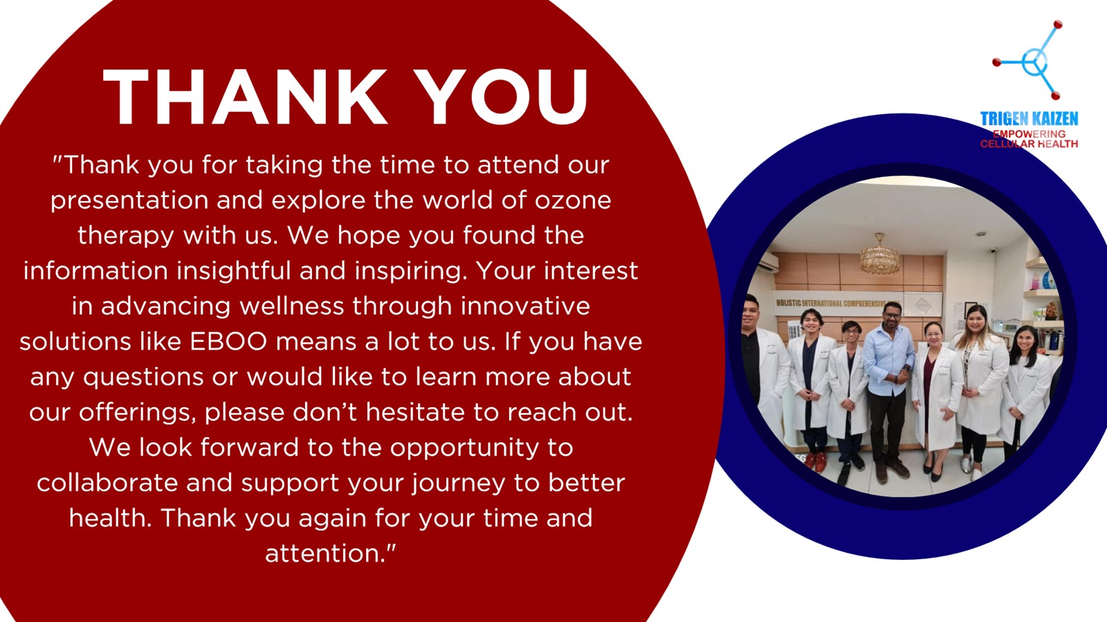 Thank you — EBOO ozone therapy presentation close