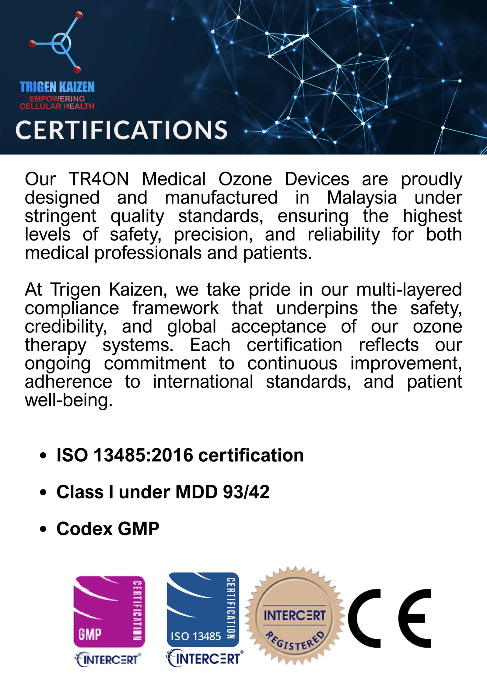 TRIGEN Certification Portfolio — page 2