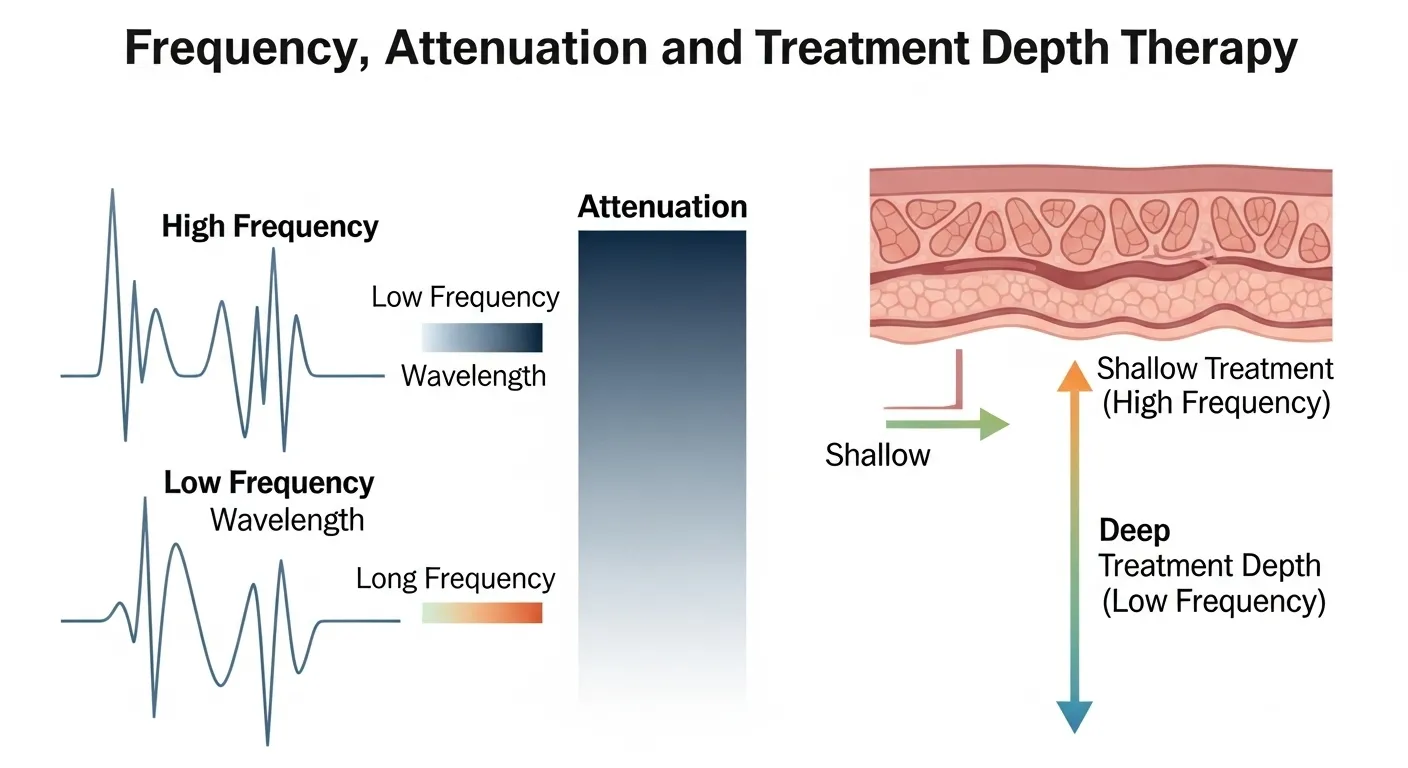 Frequency, Attenuation, and Treatment Depth