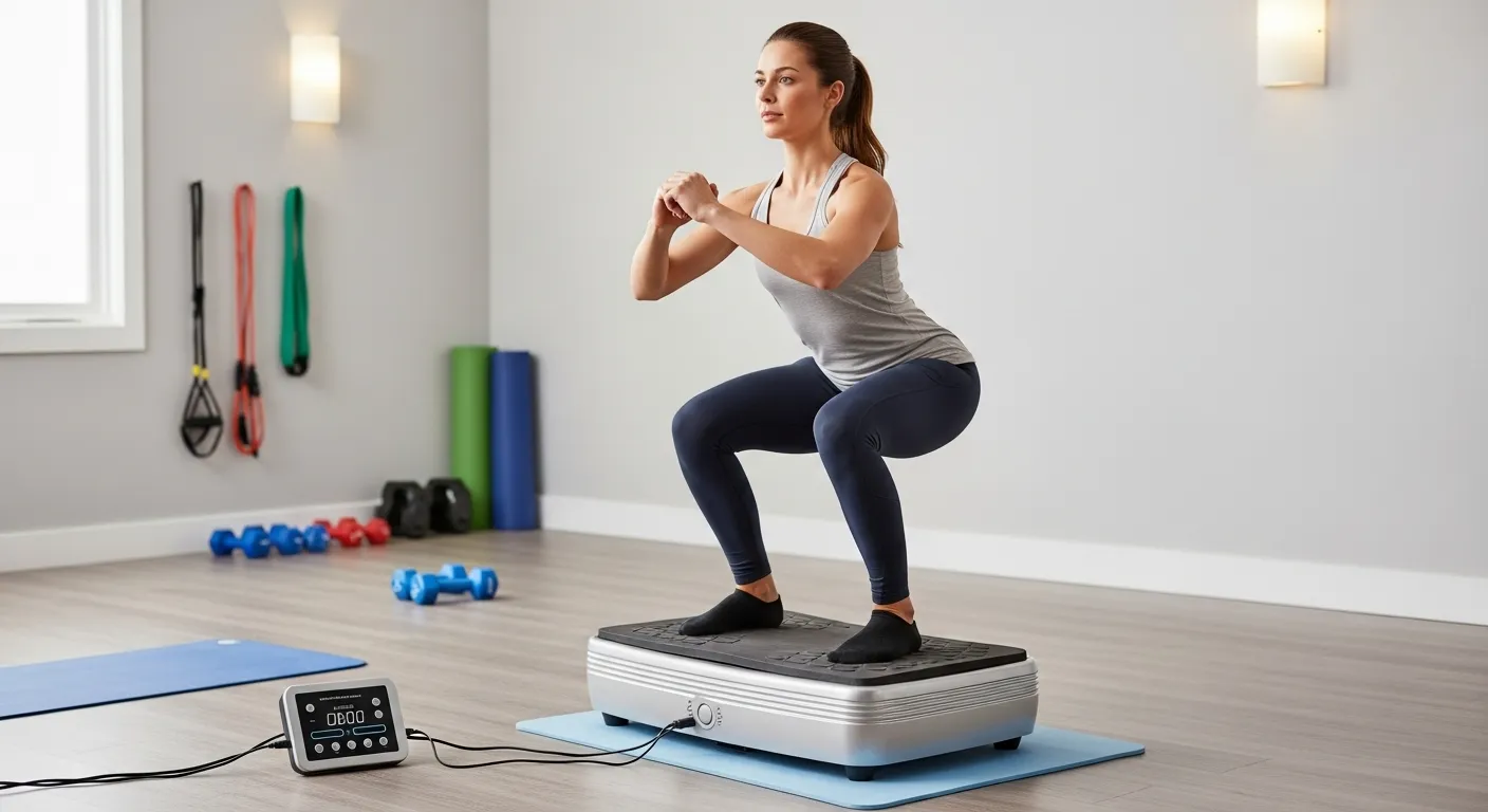 Squats on Vibration Platform