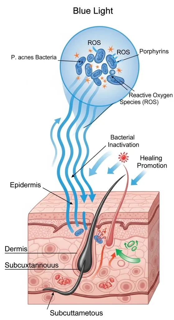 What is blue light therapy and how does it work?