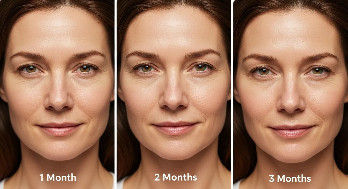 Anti-aging and wrinkles: 1 to 3 months