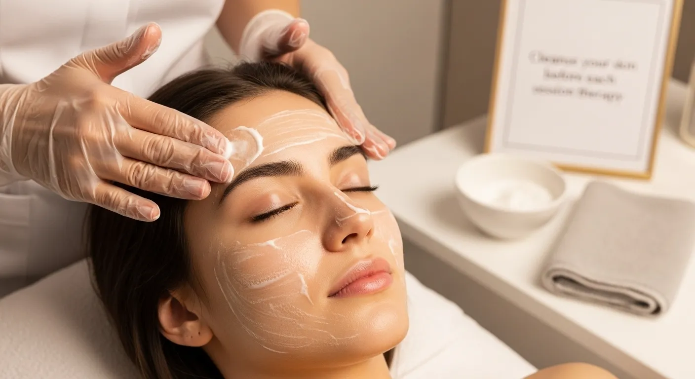 Cleanse your skin before each session