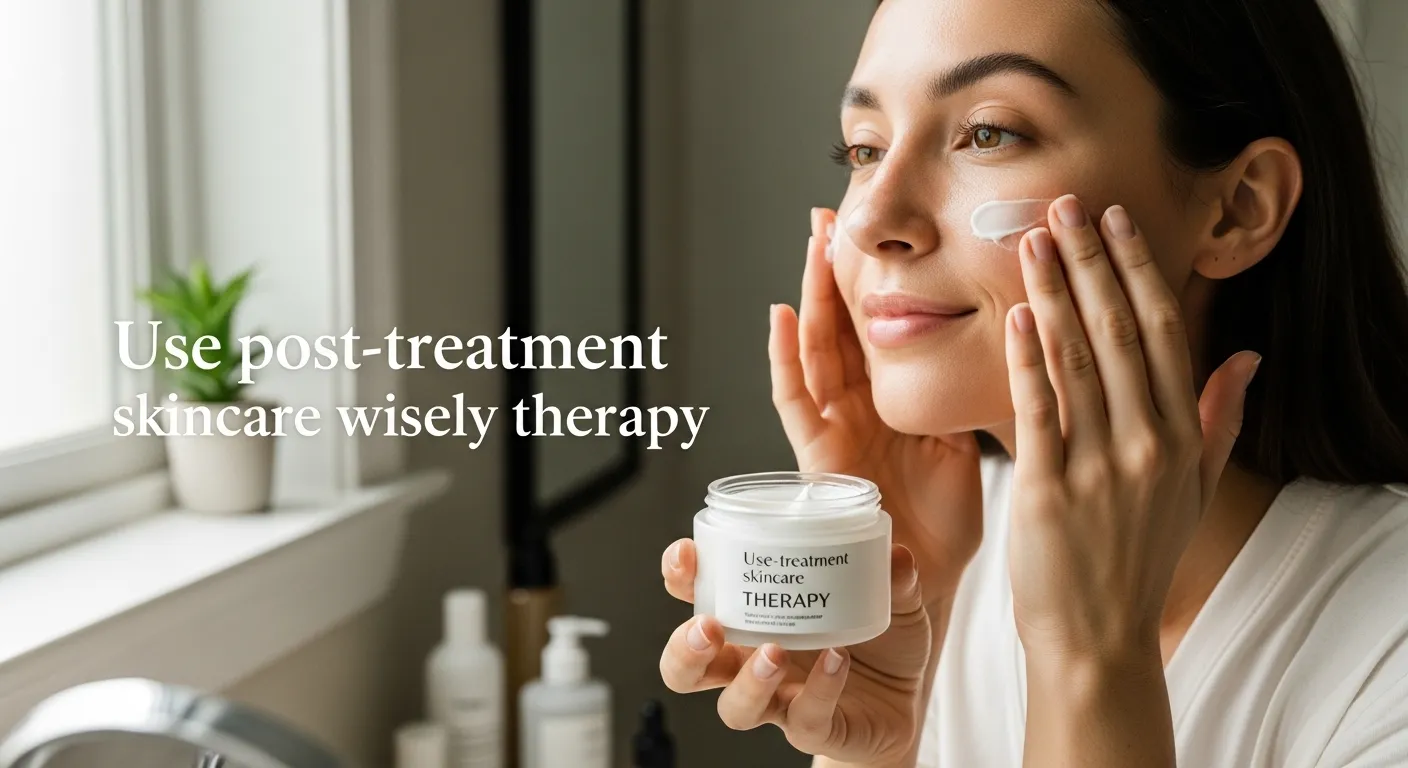 Use post-treatment skincare wisely