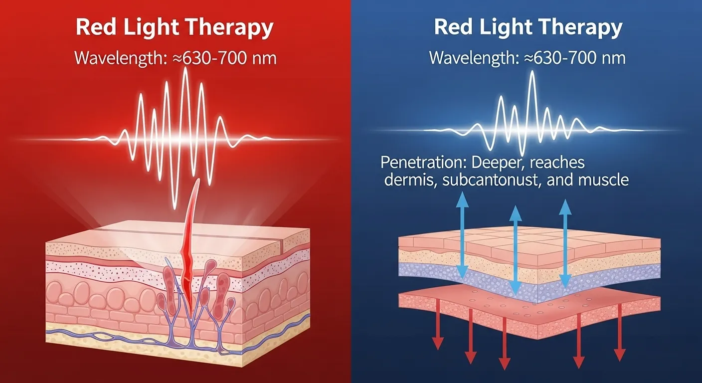 Wavelengths and Skin Penetration