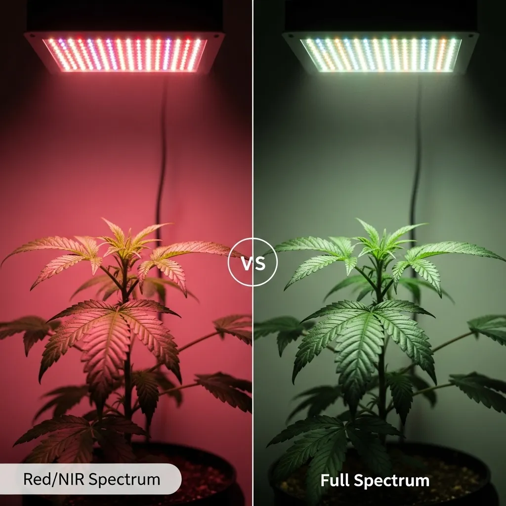 Light Spectrum: Red/NIR vs Full Spectrum
