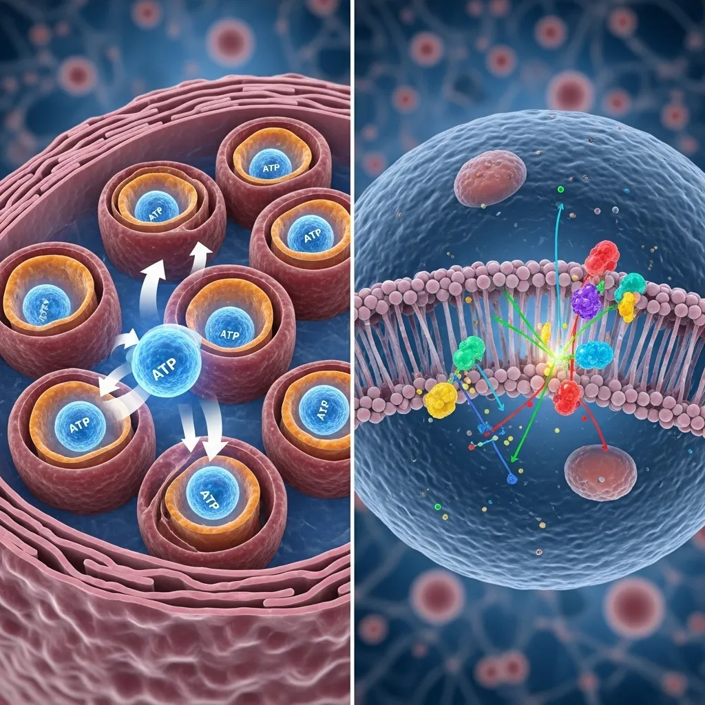 Cellular Impact: Mitochondria vs Skin Receptors