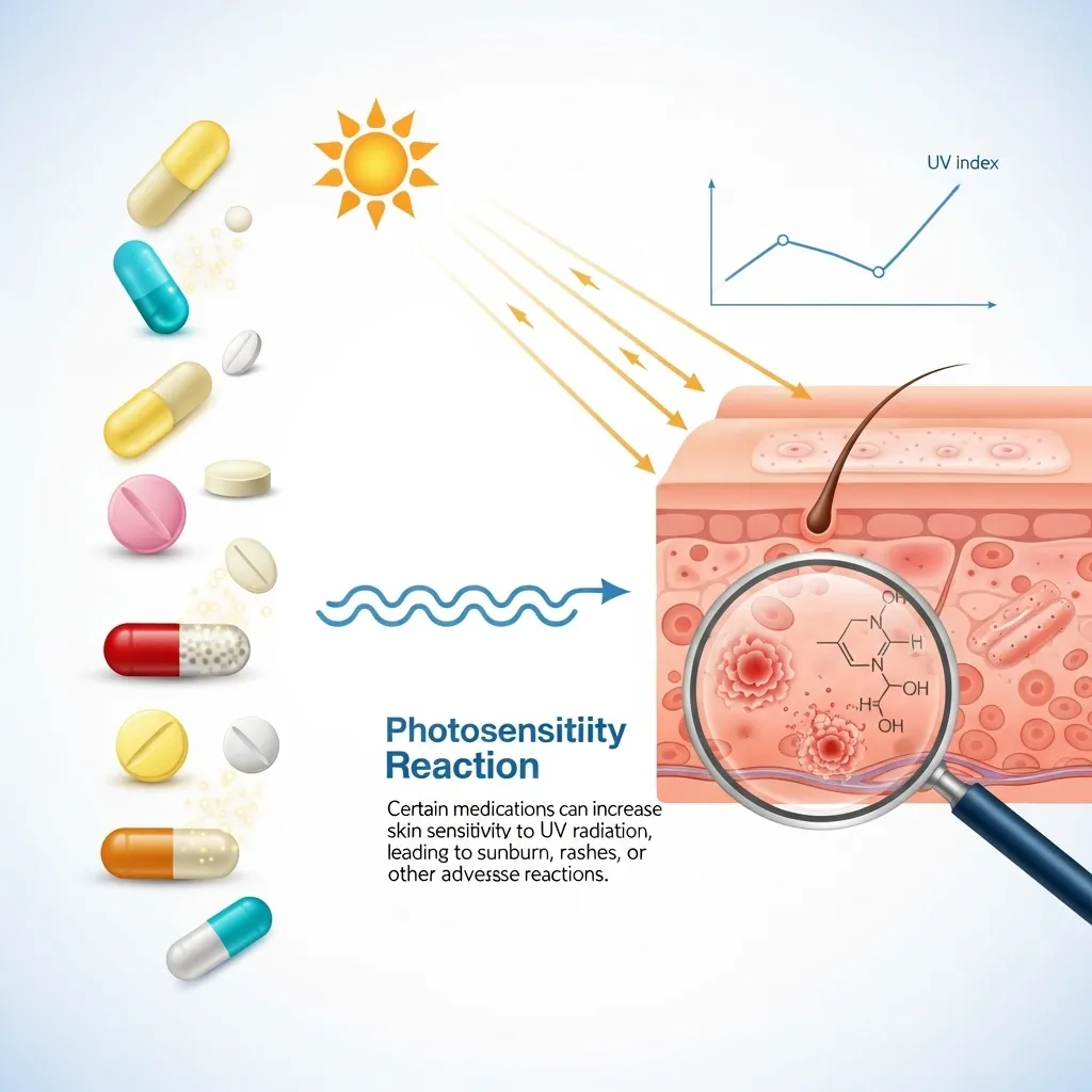 Photosensitivity and medication interactions