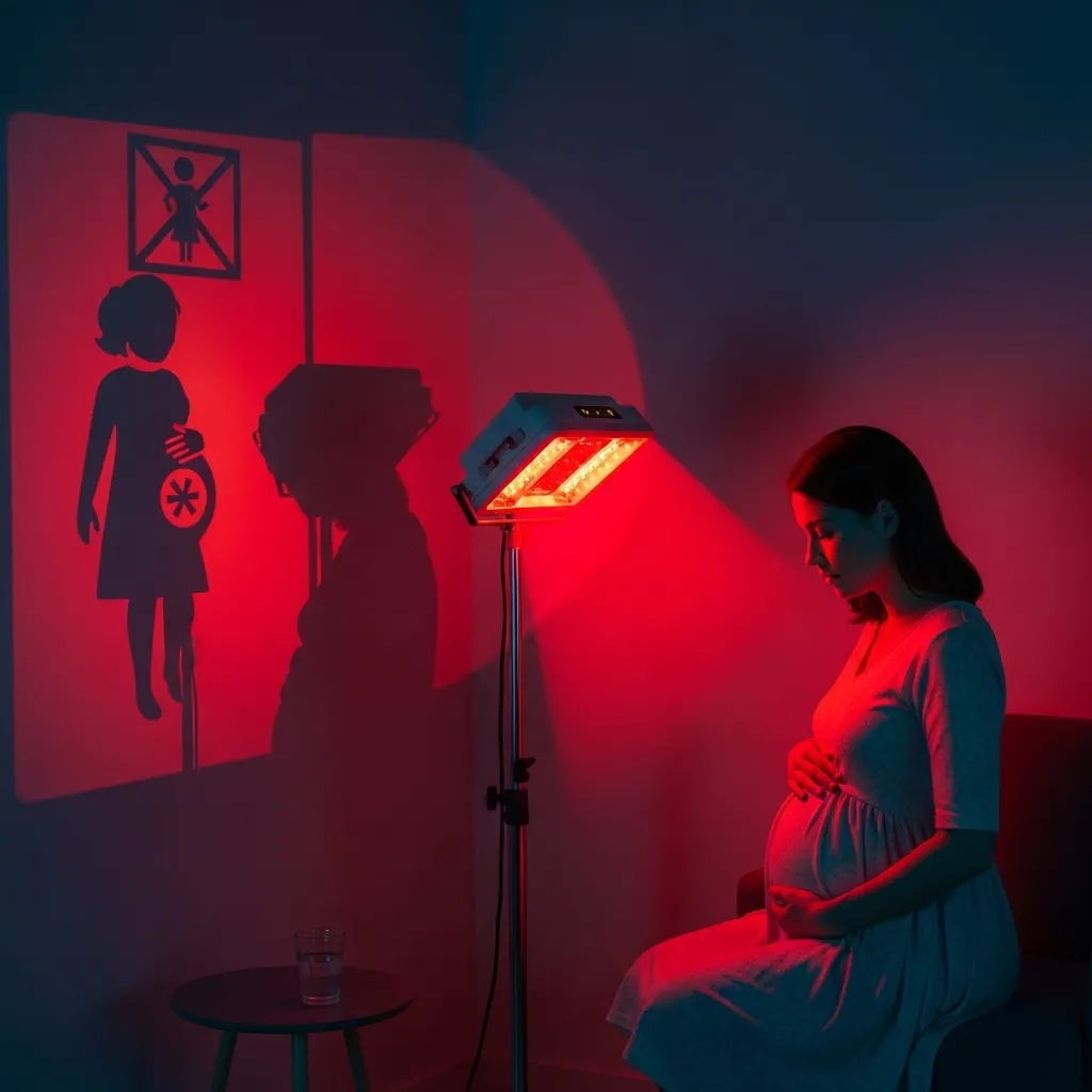 Red light therapy dangers for pregnant individuals